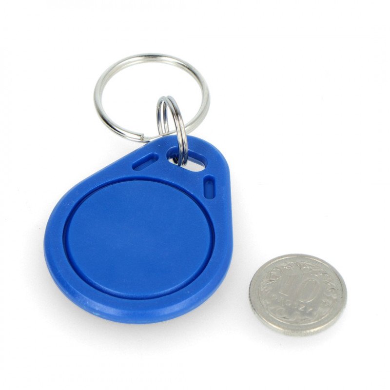 RFID keychain S303B-BE - 13,56MHz - blue - 10pcs