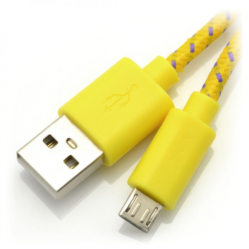 Esperanza USB-microUSB 2.0 EB17YK - braided 1m
