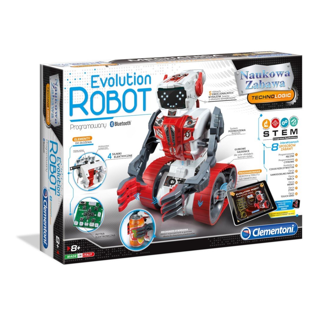 Self-assembly robot kit - Evolution Robot - Clementoni 60466