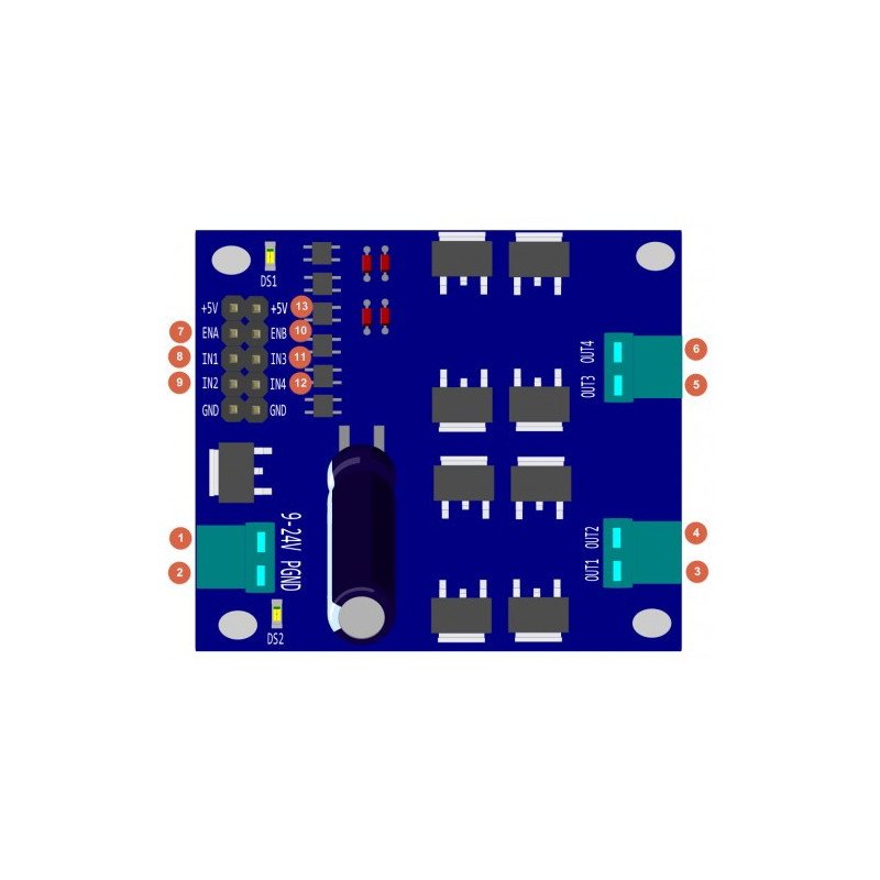 DFRobot - DC 24V/7A dual channel motor controller