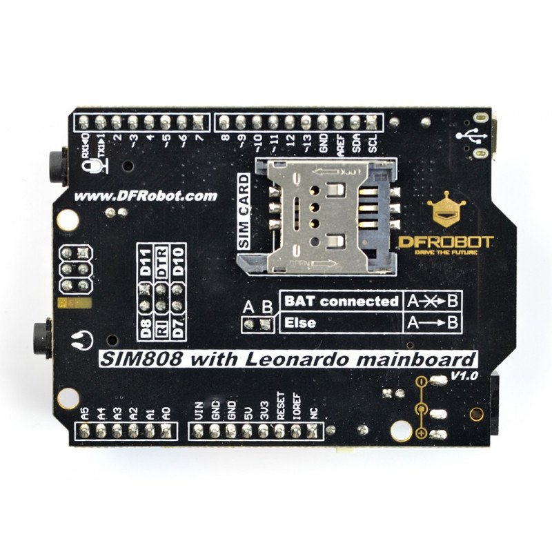 GSM/GPRS/GPS SIM808 with main Board Arduino Leonardo