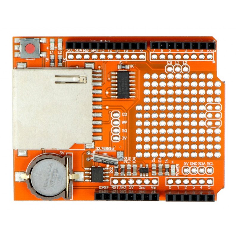2PCS Data Logger DS1307 Logging Data Recorder Shield for Arduino UNO SD Card 
