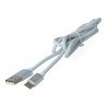USB 2.0 eXtreme USB 2.0 Type-C silicone cable white - 1m - zdjęcie 3