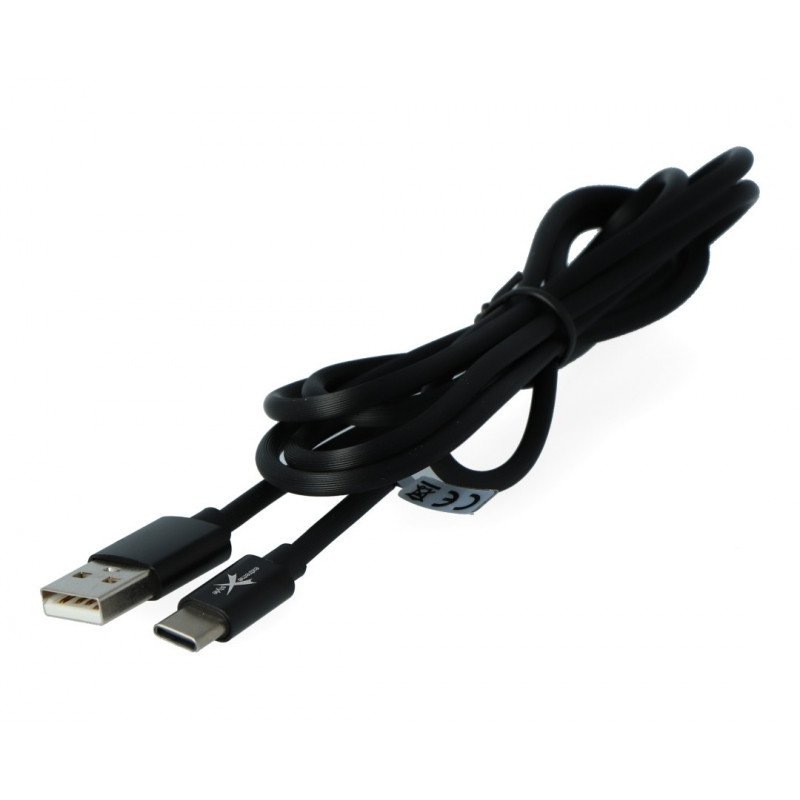 USB 2.0 eXtreme USB 2.0 Type-C silicone cable black - 1.5m