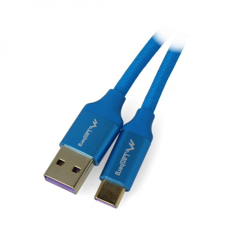 Goobay USB A 2.0 - USB C cable black - 0,5m Botland - Robotic Shop