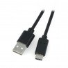 Lanberg USB cable Type A - C 2.0 black QC 3.0 - 1.8m - zdjęcie 1