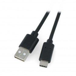 Lanberg USB cable Type A - C 2.0 black - 0.5m