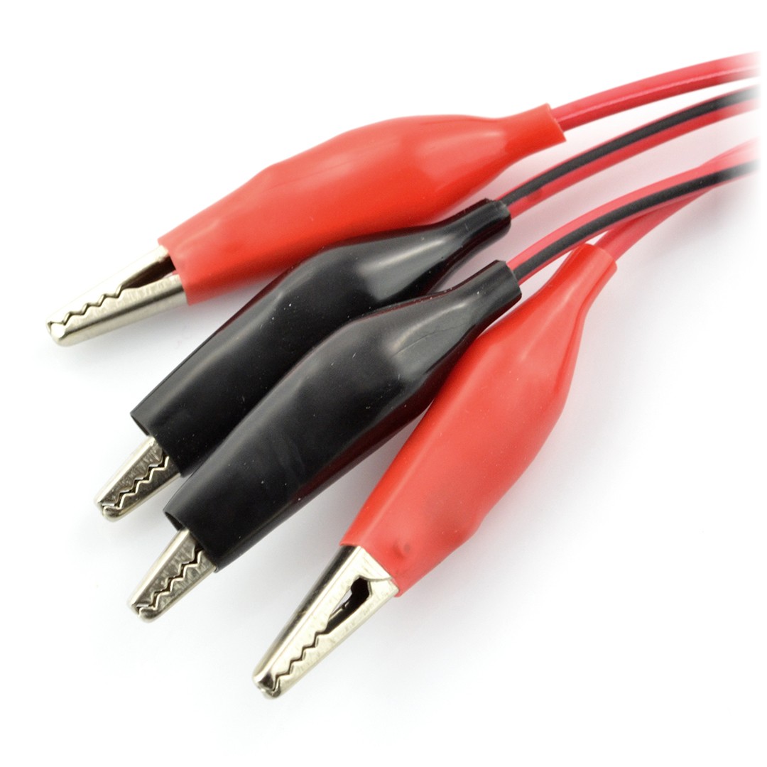 Crocodile cables - 100cm - 2pcs