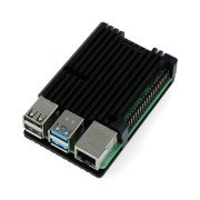 Case for Raspberry Pi 4B - aluminium - black