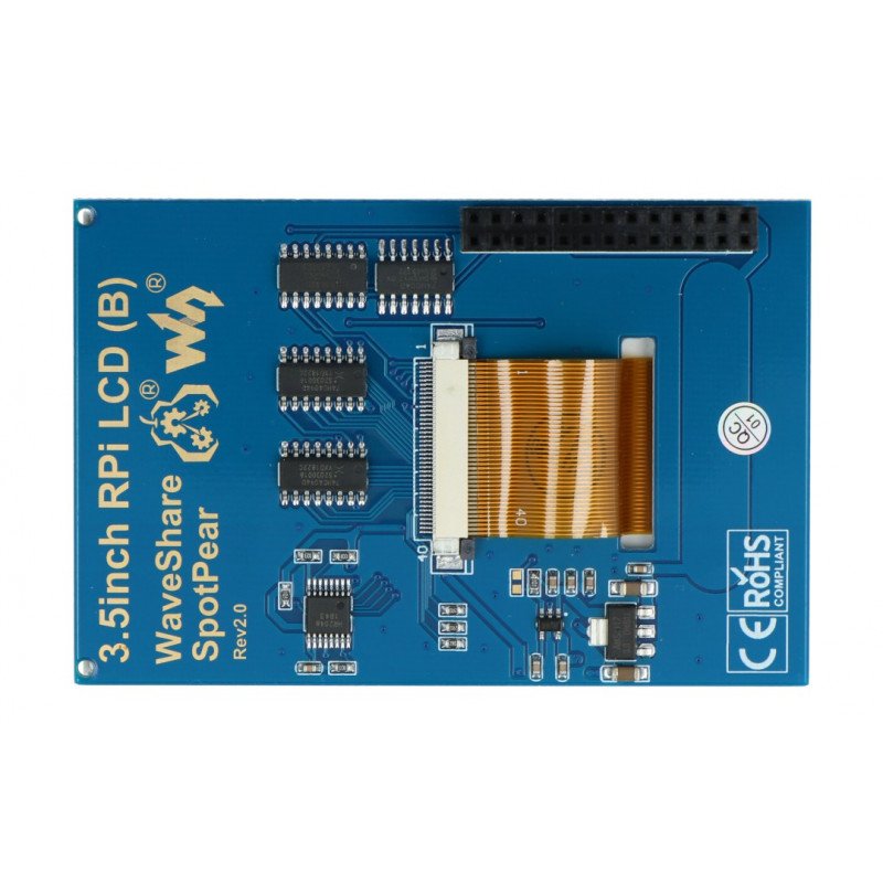 Touch screen Waveshare B - resistive LCD 3,5" 320x480px GPIO for Raspberry Pi 3/2/B+/Zero*
