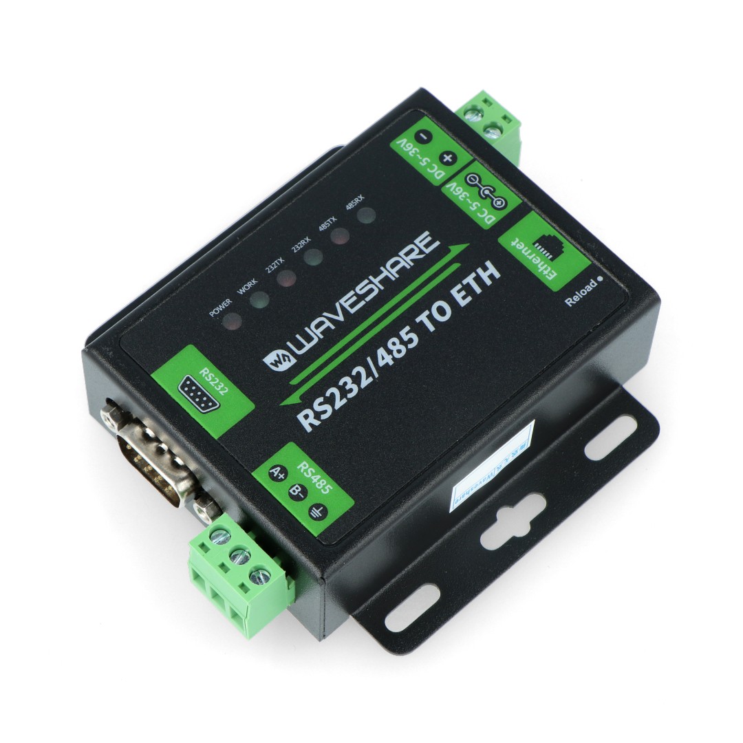 RS232/RS485 converter - Ethernet - Cortex M4 - Waveshare 16530