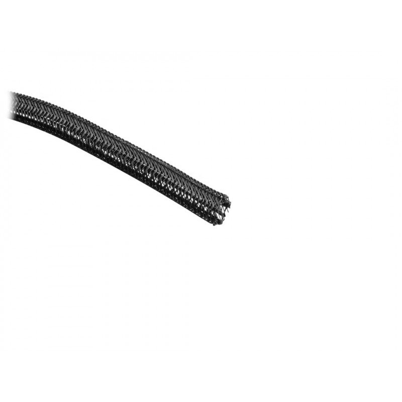 Self-closing braiding for cablesLanberg 13mm black polyester 2m