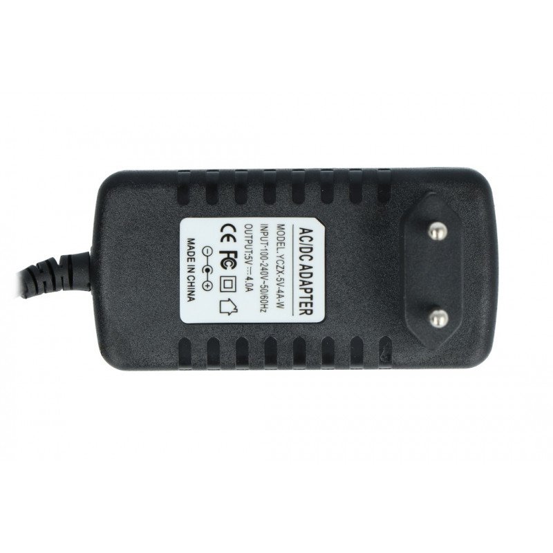 5V / 4A switched-mode power supply - 5.5 / 2.5mm DC plug