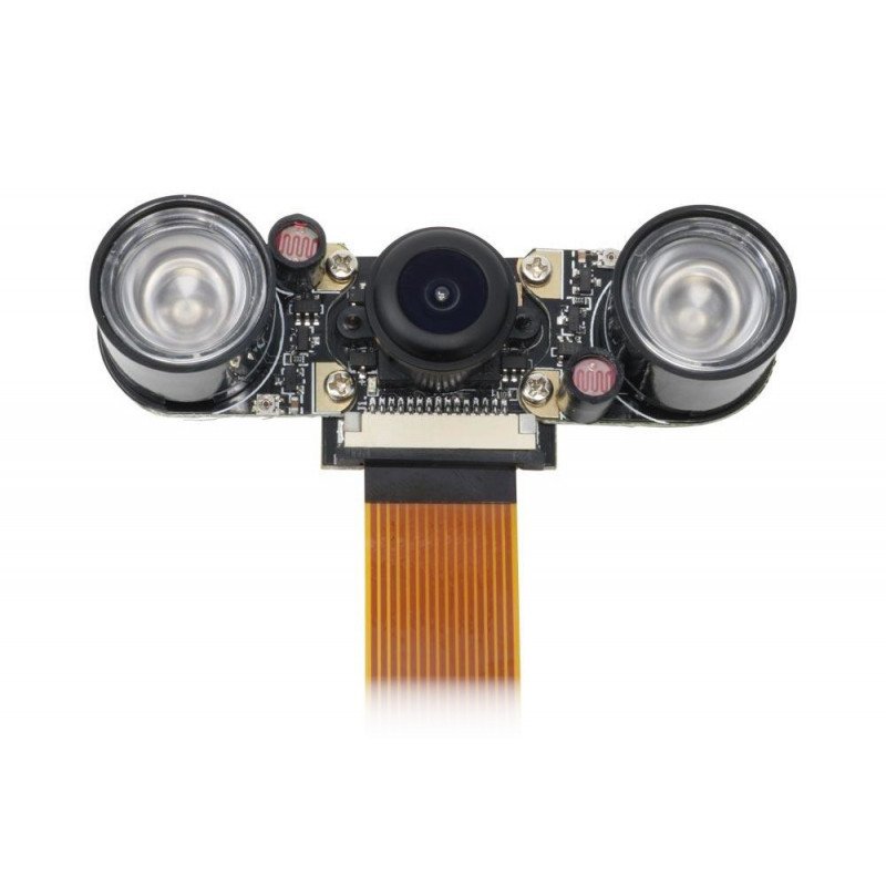 PiHut ZeroCam NightVision FishEye - 5Mpx fish eye night camera - for Raspberry Pi