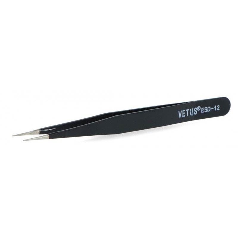 Antimagnetic straight tweezers Vetus ESD12 - 135mm