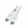 Cable TRACER USB C - USB C 3.1 white - 1.5m - zdjęcie 1