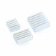 Set of heat sinks for Raspberry Pi - silver with thermal conductive tape - 3pcs.