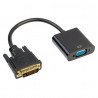 Converter - adapter with VGA cable - DVI 24 + 1 pin 15cm - zdjęcie 2
