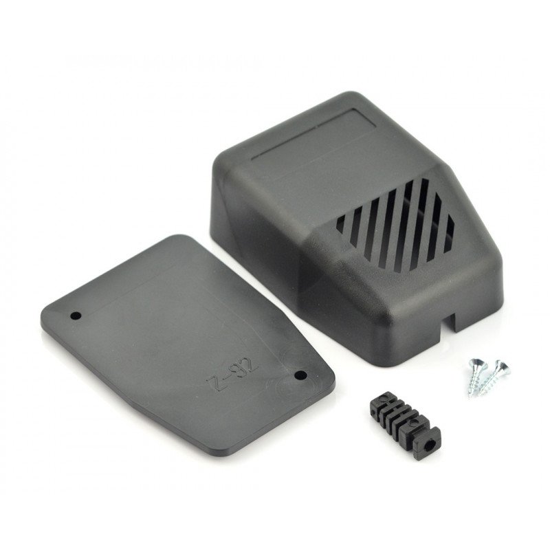 Plastic box Kradex Z92 - 85x61x32mm black