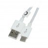 Cable TRACER USB A 2.0 - USB C white - 3m - zdjęcie 1