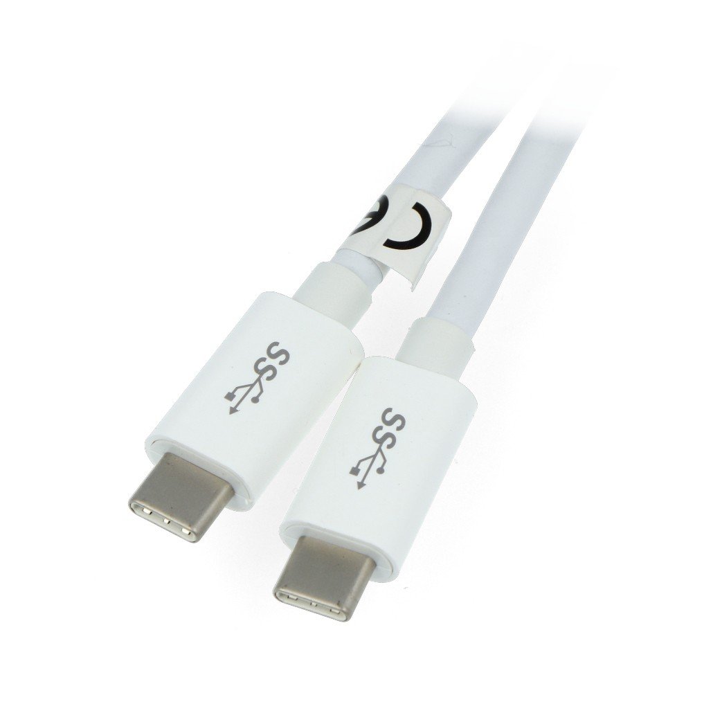 Cable TRACER USB C - USB C 2.0 white - 1.5m