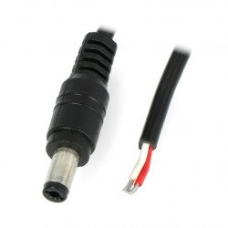 5.5x2.1mm DC plug with 20AWG 1m cable
