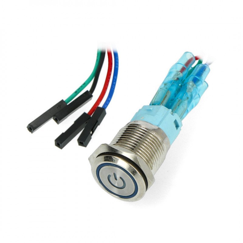 Power button for Odroid H2 - blue LED backlight