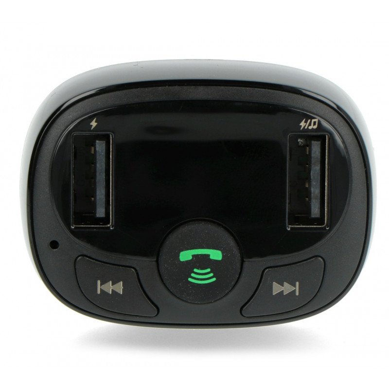 FM Baseus CCTM-01 Bluetooth car transmitter with charger function - black