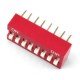 DIP switch switch 8-dot - red DIP switch switch 8-dot - red