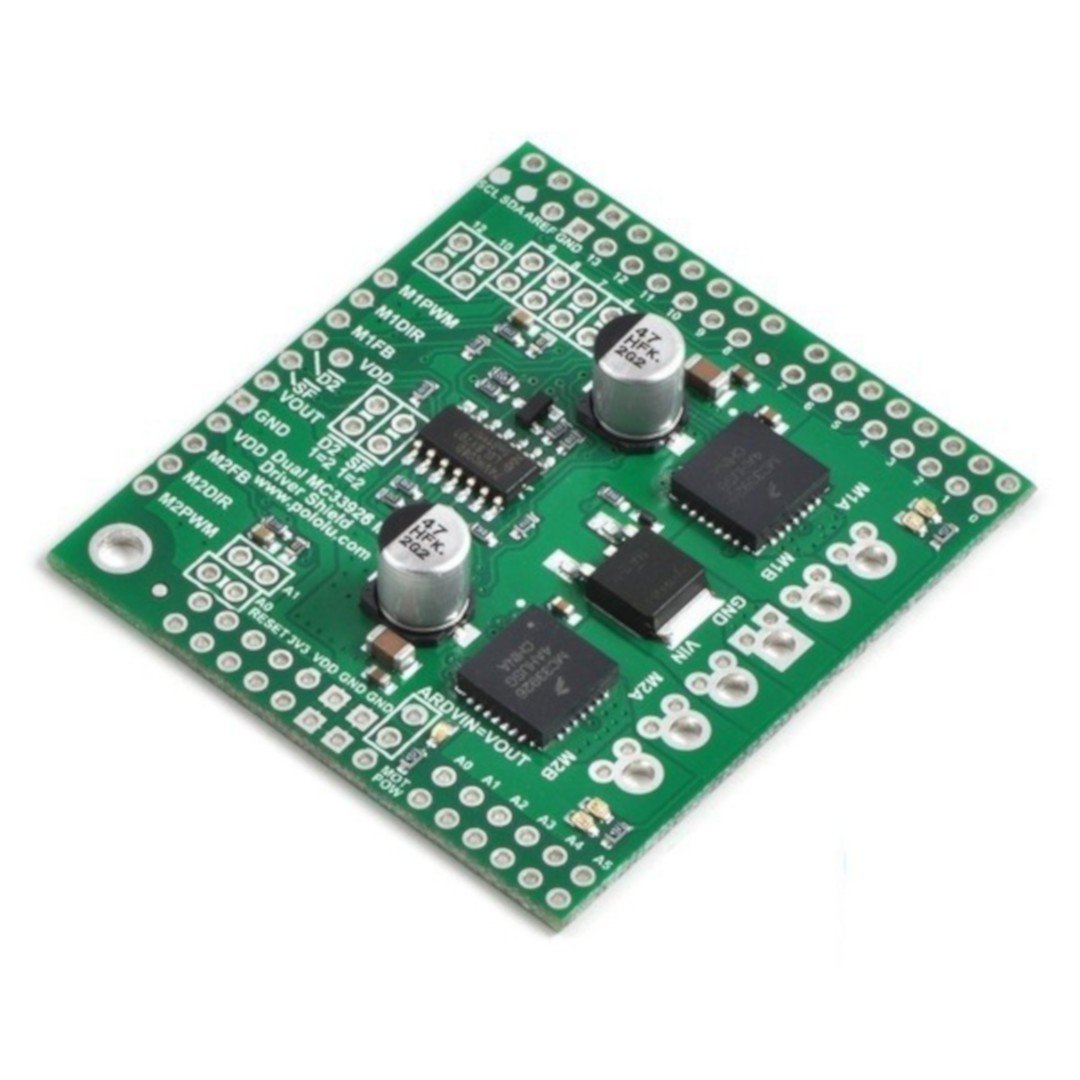 MC33926 2-channel motor driver 28V/3A - Shield for Arduino -