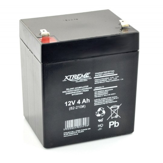 Gel rechargeable battery 12V 4Ah Xtreme