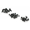 Grove - set of black nylon rivets - 30 pieces. - zdjęcie 2