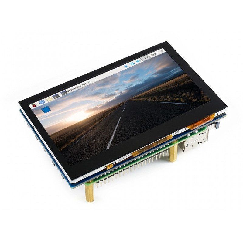 Waveshare B touch screen 4.3'' IPS 800x480px HDMI + USB for Raspberry Pi 4B/3B/3B+Zero