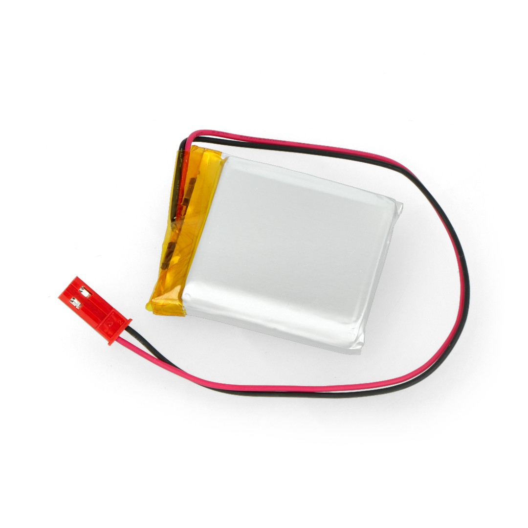 Akyga Li-Pol cell 1200mAh 1S 3,7V - JST-BEC connector + socket - 40x34x8mm