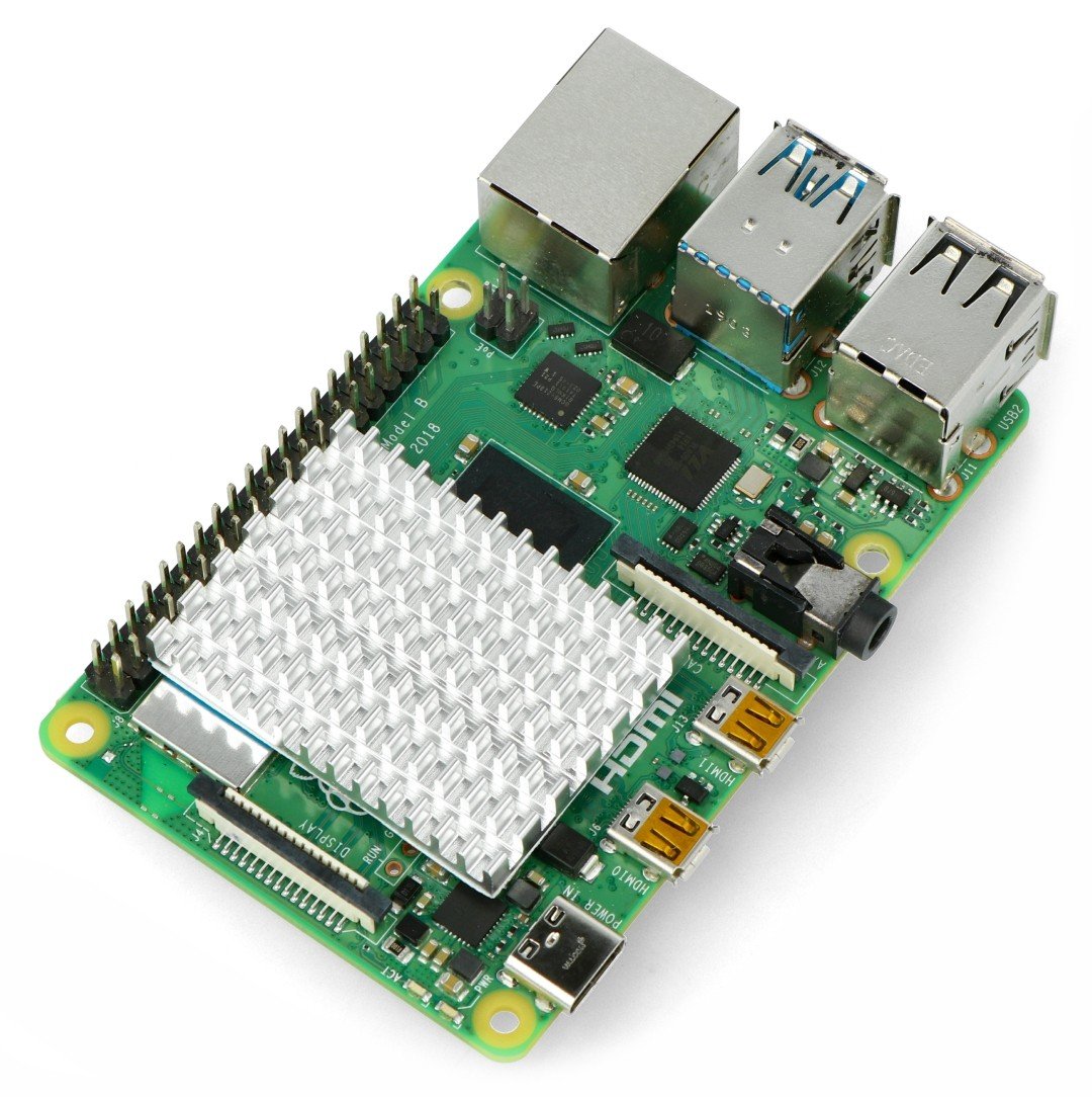 Heatsink 40x30x5mm for Raspberry Pi 4 with Botland - Robotic Shop
