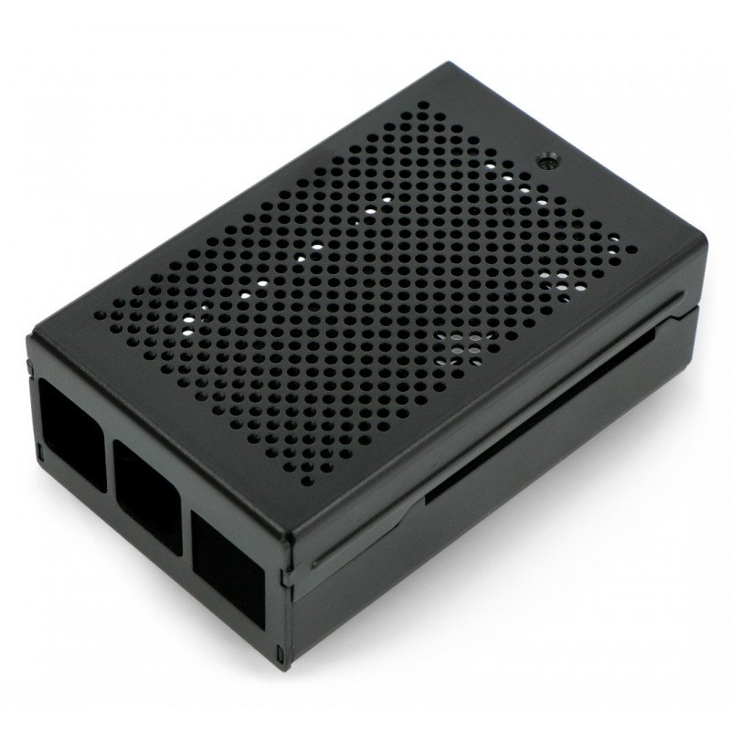 Raspberry Pi model 4B with fan - aluminium - LT-4BA03 - black