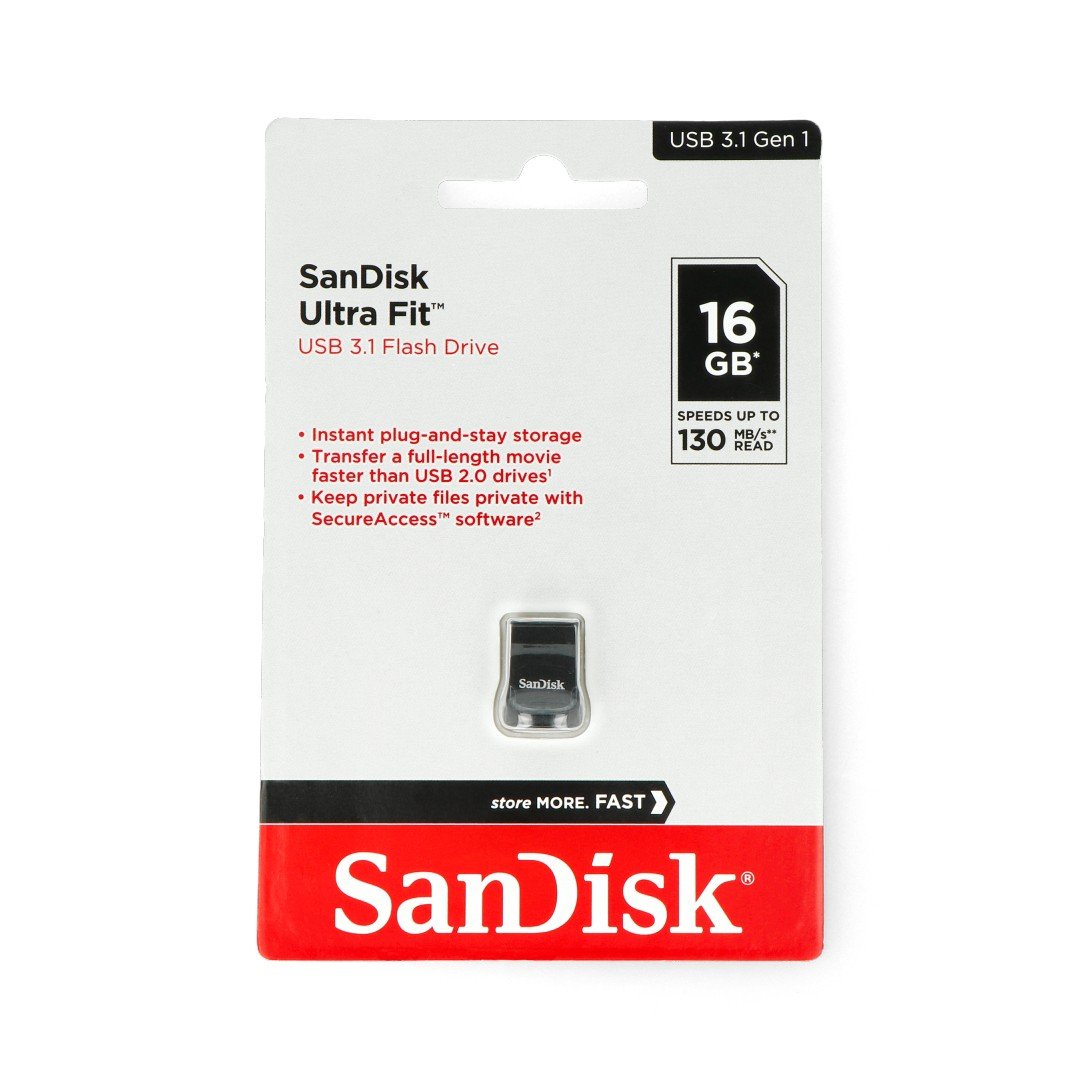 SanDisk Ultra Fit - USB 3.0 Flash Drive 16GB
