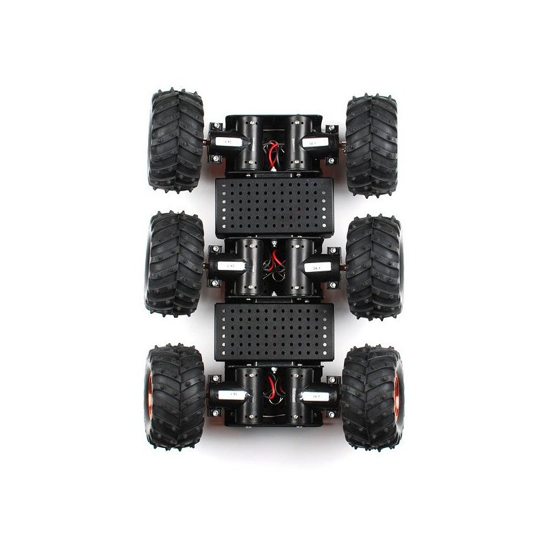 Dagu Wild Thumper 6WD Chassis Black - 6 Wheel Chassis with DC