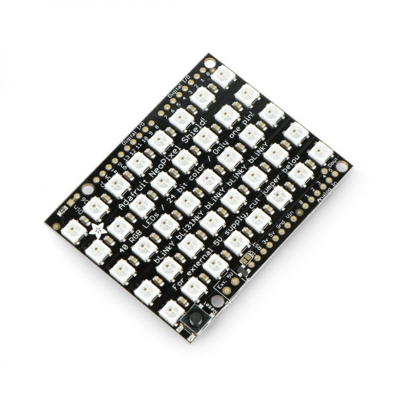 Adafruit NeoPixel Shield - 40 RGB LED - panel for Arduino