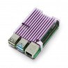 Case for Raspberry Pi 4B - aluminium - violet - zdjęcie 1