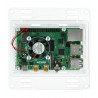 Raspberry Pi 4B housing - acrylic Vesa V2 + fan - transparent - zdjęcie 3