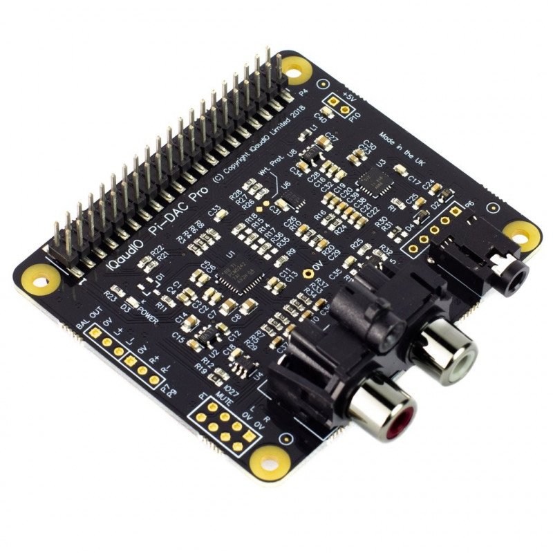 Pi-DAC PRO - sound card for Raspberry Pi 4B/3B+/3/2/B+/A+