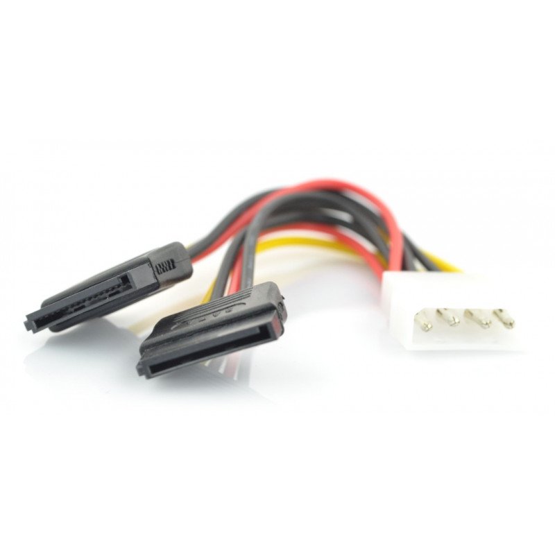 Molex power cord - 2x SATA - 15cm