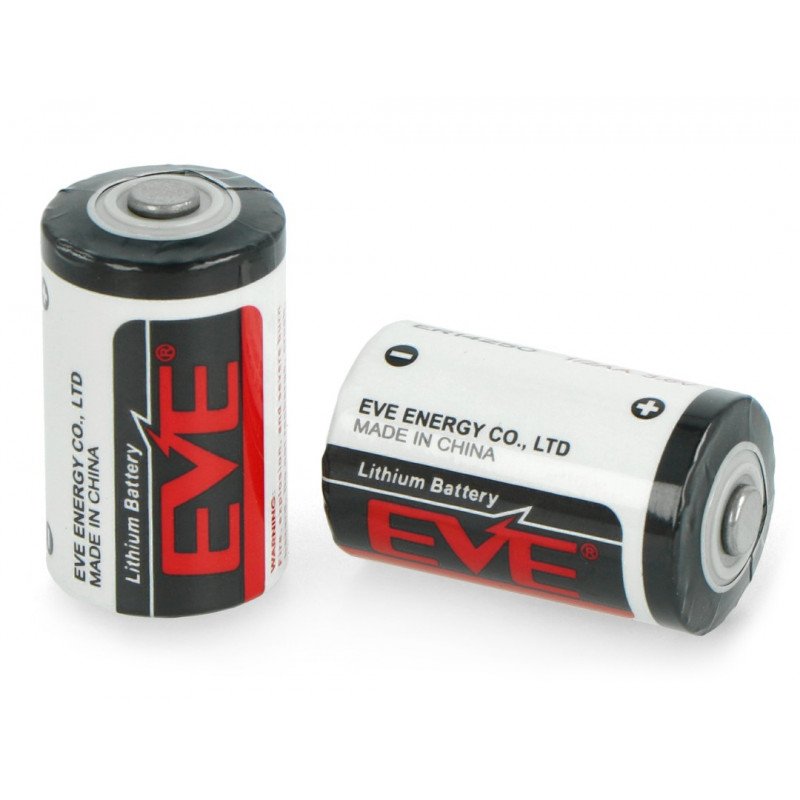 3.6V lithium battery ER14250 1/2AA 1200mAh Eve