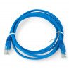 Przewód sieciowy Ethernet Patchcord UTP 5e 0,5 m - biały - zdjęcie 2