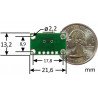 Mini-usb type B 5 pin socket to pin tiles - Pololu - zdjęcie 3