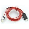 MHL 11 pin cable - microUSB, HDMI and USB - zdjęcie 2