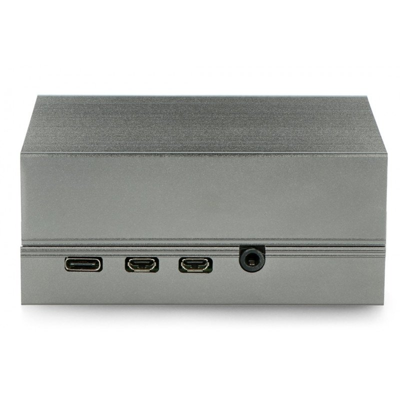 Case for Raspberry Pi 4B - metal - silver - LT-4BA06