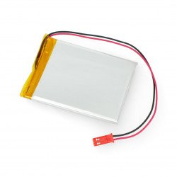Battery Li-Pol Akyga 1400mAh 1S 3.7V - JST-BEC connector + socket - 63x50x4mm