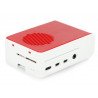 Raspberry Pi 4B - ABS - LT-4A11 - white red - with fan blue LED backlight - zdjęcie 6